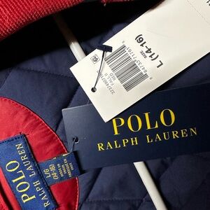 Ralph Lauren Red Quilted Jacket Size Large Boys